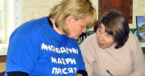 Mothers with many children in Volgograd Region. Photo by Tatyana Filimonova for the "Caucasian Knot"