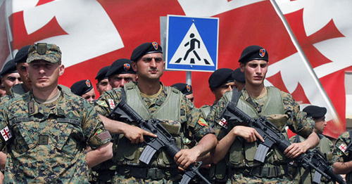 Georgian soldiers. Photo: Sputnik/David Khizanishvili