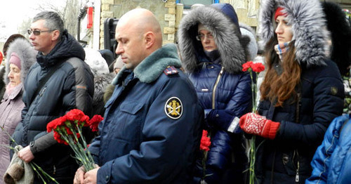 Volgograd residents commemorated the terror act victims. December 30, 2016. Photo by Tatyana Filimonova for the "Caucasian Knot"