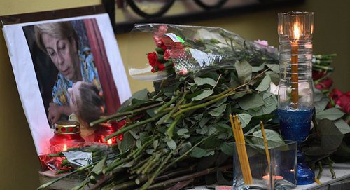 Memorial in memory of Tu-154 aircraft victims. Photo: © Sputnik/ Mikhail Voskresensky, http://ru.armeniasputnik.am/russia/20170113/6054169/doktor-liza-opoznana-sredi-zhertv-katastrofy-tu-154.html