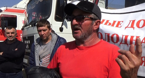 Askerbiy Kubanov, a truck driver from the city of Cherkessk. Photo by Asya Kapaeva for "Caucasian Knot"