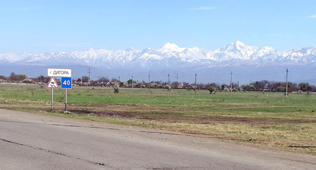 The protest camp of the North Ossetian truck drivers in the city of Digora has been left empty. Photo by Emma Marzoeva for "Caucasian Knot"