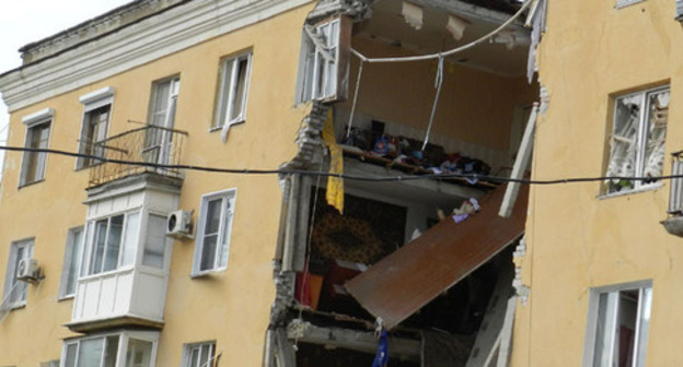 Explosion in four-storey house in Volgograd, May 16, 017. Photo by Tatiana Filimonova for the 'Caucasian Knot'. 