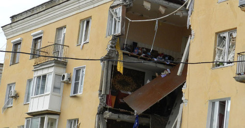 Explosion in four-storey house in Volgograd, May 16, 017. Photo by Tatiana Filimonova for the 'Caucasian Knot'. 