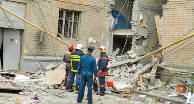 At the site of the explosion of a four-storey building in Volgograd. Photo by Tatyana Filimonova for "Caucasian Knot"