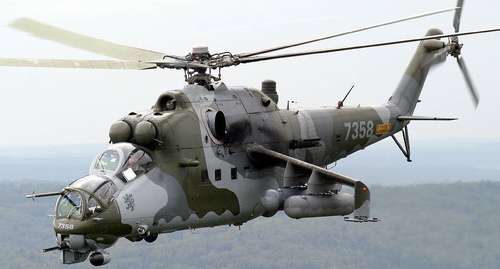 The Mi-24 helicopter. Photo: https://militaryarms.ru/voennaya-texnika/aviaciya/mi-24/