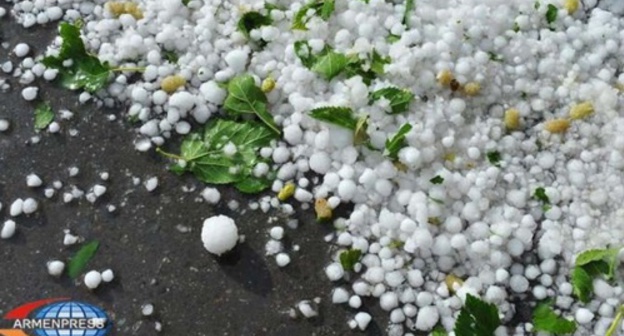 Hail in Armenia. Photo: https://armenpress.am/rus/news/853794/