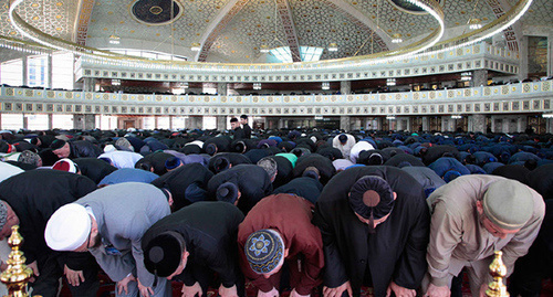 Opening of Aimani Kadyrova Mosque in Chechnya. Photo: Musa Sadulayev, Yuga.ru, https://www.yuga.ru/news/399200/