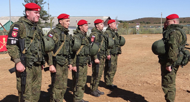 Military police unit. Photo: https://gov-news.ru/военные-полицейские-вво-отработали-к/