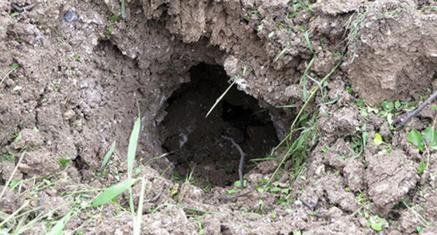 Traces of shelling, Nagorny Karabakh. Photo by Alvard Grigoryan for the Caucasian Knot. 