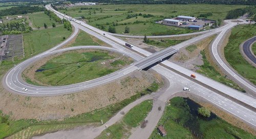 A road junction in Georgia. Photo © FB / Giorgi Kvirikashvili