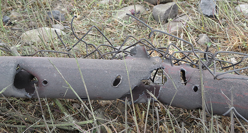 Traces of shelling. Nagorno-Karabakh. Photo by Alvard Grigoryan for "Caucasian Knot"