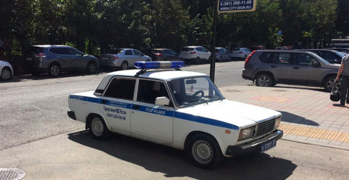 Police arrive at the Alexei Navalny's office, Krasnodar, July 31, 2017.Photo: https://twitter.com/teamnavalny_krd/status/892000964571525120