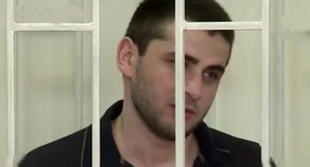 Aziz Jamalutdinov in the court. Screenshor of video posted by user Dagestan Live https://www.youtube.com/watch?v=3c_wCoxWzNU