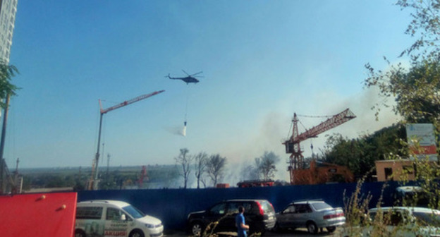 Fighting fire in Rostov-on-Don. August 21, 2017. Photo by Konstantin Volgin for "Caucasian Knot"