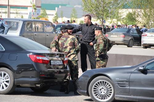 Law enforcers. Grozny. Photo by Magomed Magomedov for "Caucasian Knot"