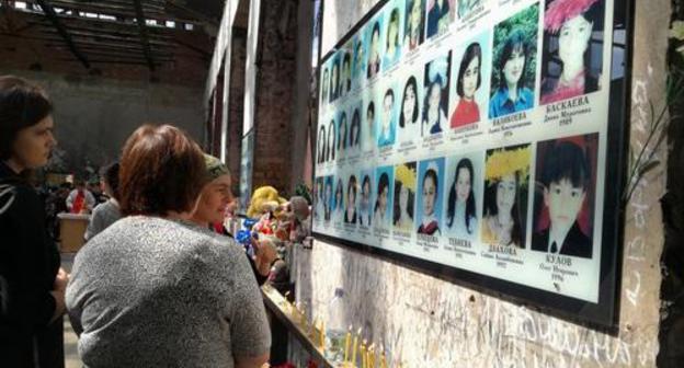 A monument to the victims of the terror act in Beslan. September 3, 2017. Photo by Emma Marzoeva for "Caucasian Knot"