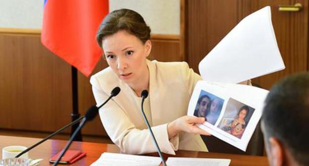 Anna Kuznetsova, the Children’s Ombudsperson in Russia. Photo http://www.deti.gov.ru/display.php?id=7736