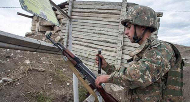 At contact line in Nagorny Karabakh. Photo: © Sputnik / Ilya Pitalev