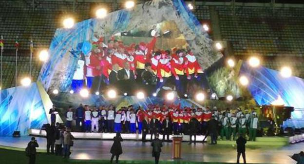 Awarding of the winners of the Culture and Sport Festival of Caucasian Nations. Vladikavkaz, October 1. Photo by Emma Marzoeva for "Caucasian Knot"