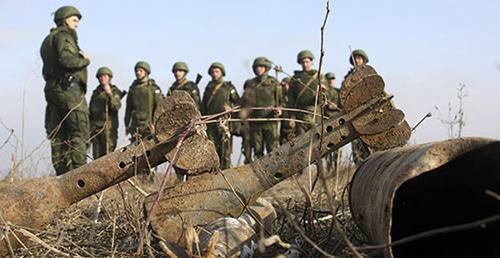 Explosive devices found during the mine clearance. Chechnya. Photo http://www.grozny-inform.ru/news/society/86004/