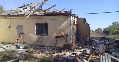 The blown-up house of the Yusupov family. Photo by the Human Rights Centre "Memorial"