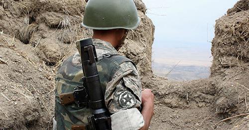 On the contact line in Nagorno-Karabakh. Photo https://sputnik-georgia.ru