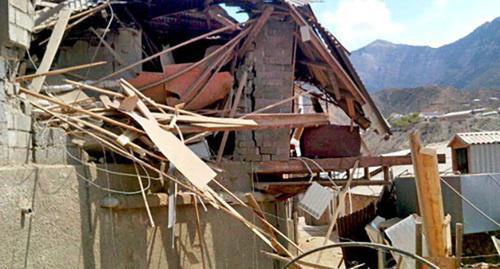 Houses destroyed during special operation in the village of Gimry, Untsukul District of Dagestan, May 2013. Photo: Abu Muavia for the Caucasian Knot.