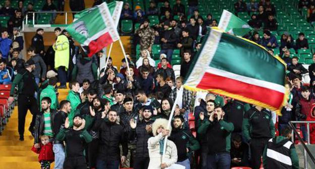 Fans of the "Akhmat" FC. Photo http://fc-akhmat.ru/gallery