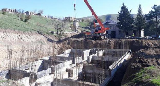 Construction works in the village of Talish, Nagorno-Karabakh, November 21, 2017. Photo by Alvard Grigoryan for the Caucasian Knot. 