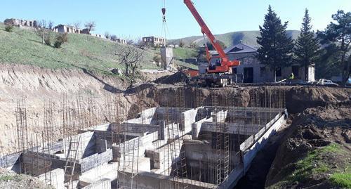 Construction works in the village of Talish, Nagorno-Karabakh, November 21, 2017. Photo by Alvard Grigoryan for the Caucasian Knot. 