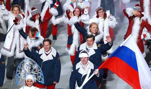 Opening ceremony of Sochi Olympic Games, February 7, 2014. Photo by press service of Russian government, http://government.ru