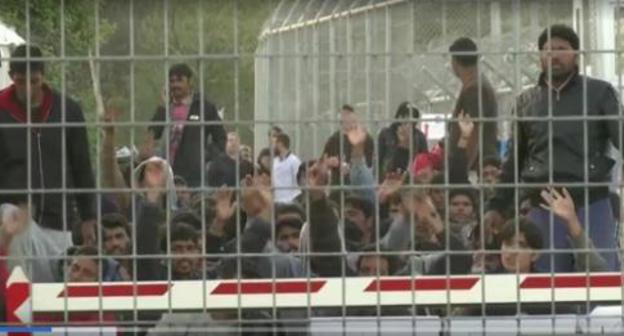 A deportation camp in Turkey. Photo: screenshot of the video of the Channel One