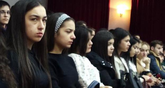 Participants of the Conference of Kabardian language teachers, Nalchik, December 21, 2017. Photo by Louise Orazaeva for the Caucasian Knot.