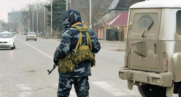 A law enforcer in Chechnya. Photo: REUTERS/Stringer Russia