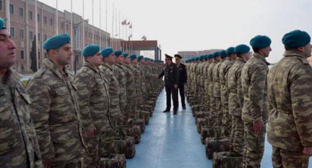 A group of 70 Azerbaijani soldiers was sent to Afghanistan. Photo by the press service of the Ministry of Defence for Azerbaijan https://mod.gov.az/