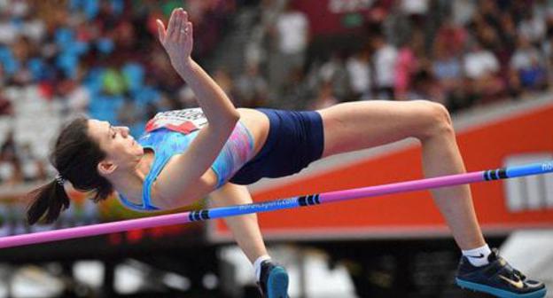 Maria Lasitskene. Photo by the press service of the All-Russia Athletic Federation, rusathletics.info