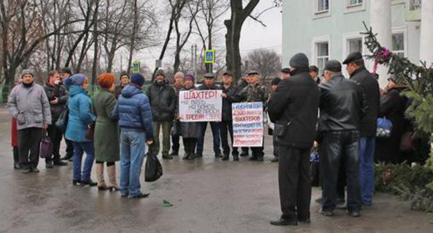 Miners' rally in Gukovo. Photo by Vyacheslav Prudnikov for the Caucasian Knot. 