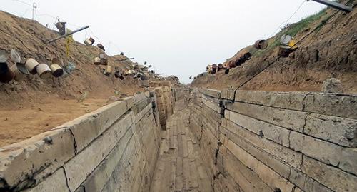 Combat position in Nagorno-Karabakh conflict zone, Nagorno-Karabakh. Photo by Alvard Grigoryan for the Caucasian Knot. 