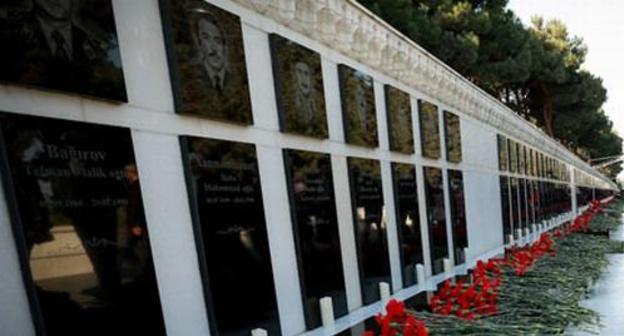 Memorial in the Alley of Martyrs in Baku. Photo by Aziz Karimov for the Caucasian Knot. 