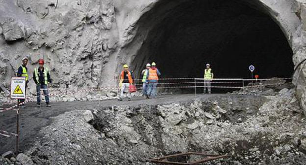 A tunnel construction. © photo by press-service of Georgian ministry of regional development https://sputnik-georgia.ru