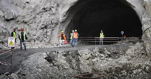 A tunnel construction. © photo by press-service of Georgian ministry of regional development https://sputnik-georgia.ru