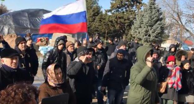 "Voters' Strike" in Makhachkala, January 28, 2018. Video by the Caucasian Knot https://www.youtube.com/watch?v=aOmrqq0IU2Q