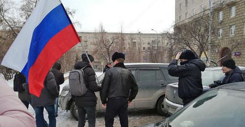 Unsanctioned march in support of All-Russian "Voters' Strike", Volgograd, January 28, 2018. Photo by Tatiana Filimonova for the Caucasian Knot.