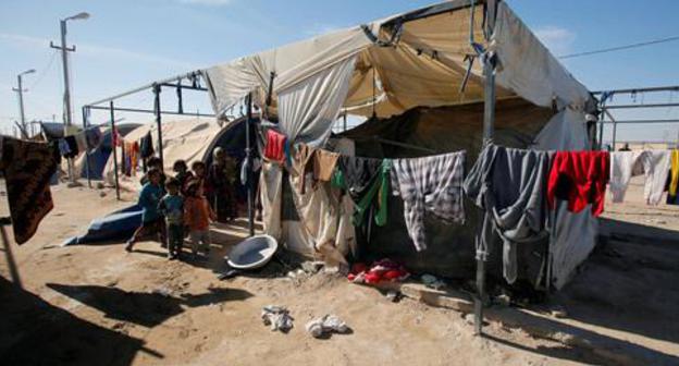 A refugee camp. Photo REUTERS/Khalid al-Mousily