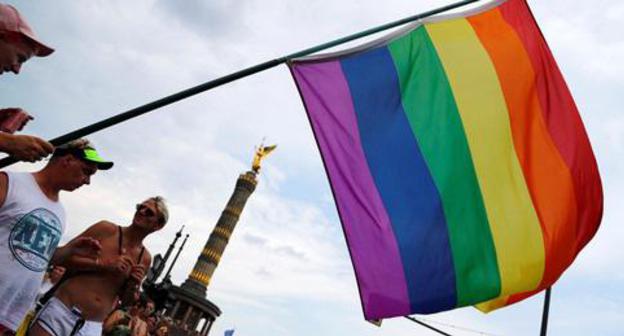 The LGBT flag. Photo: REUTERS/Fabrizio Bensch