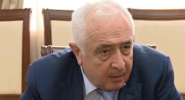 Ibragim Kazibekov, Minister of Construction, Architecture and Housing of Dagestan. Screenshot of video posted by ‘Dagestan’ TV company YouTube channel. 