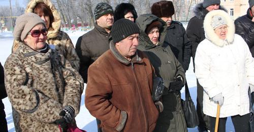 Miners' picket in Gukovo, February 26, 2018. Photo by Vyacheslav Prudnikov for the Caucasian Knot. 