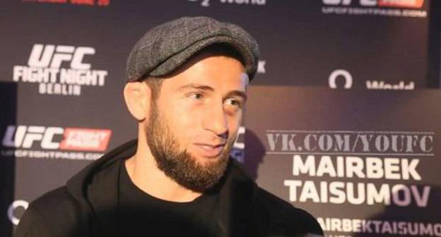 Mairbek Taisumov. Screenshot from video " Mairbek Taisumov: Interview on the eve of UFC Berlin" posted by user Isa Bax www.youtube.com/watch?v=WhffPoUipyQ