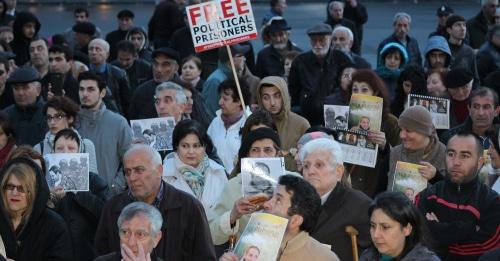 Rally in memory of Arthur Sargsyan. Photo by Tigran Petrosyan for the Caucasian Knot. 